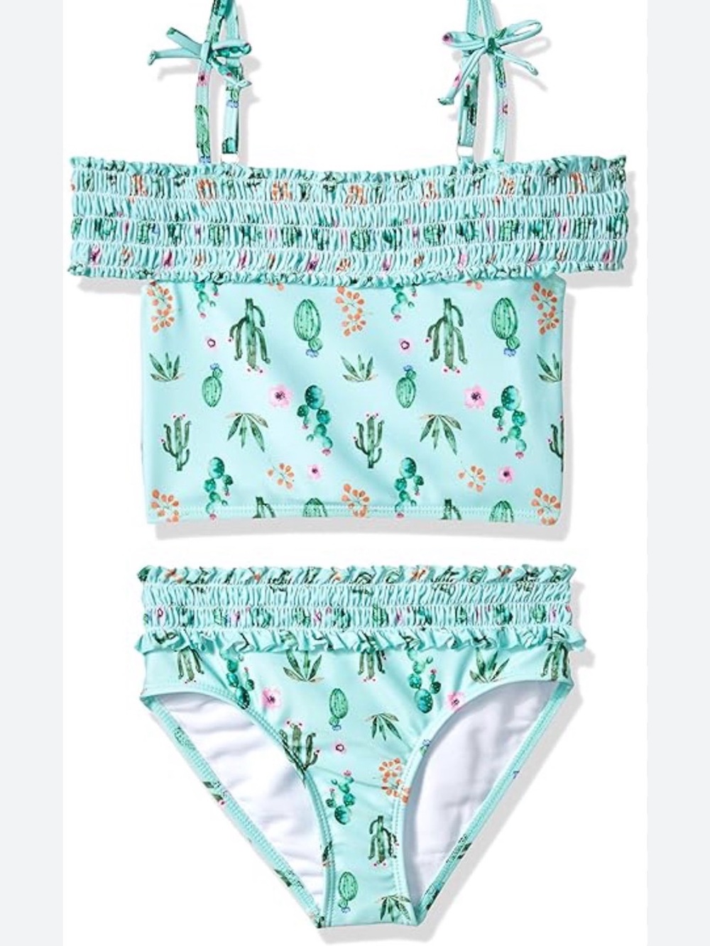 Jantzen Girls 2-Piece Cactus Print Swimsuit – Size 10